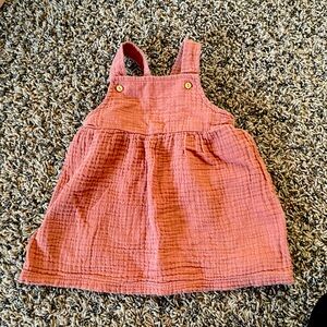 Two dress overalls 6-9 mon kit and pearl and h&m